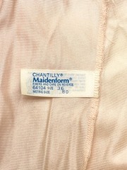 Vintage 80’s Maidenform Chantilly Pink Nylon Lace Cami Union Label Sz 36
