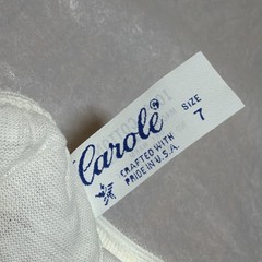 VTG Carole Lot of 3 Granny Panties Sz 7 White 100% Cotton Gusset USA Underwear