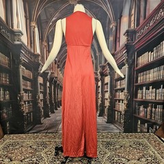 Vintage 1970’s Nightgown Dress Slip Lingerie Burgundy Maxi Length Sleeveless 70s