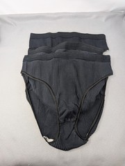 Vintage Mervyn’s Partners Women’s Lg Sz 8 Black Cotton 90’s Brief Panty 3 NWOT