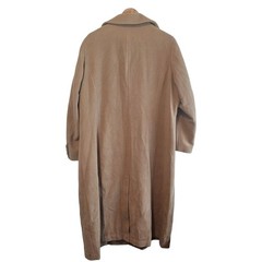 Chadwicks Wool Coat Womens Size 22W Preppy Mod Lined Pleated Academia Neutral
