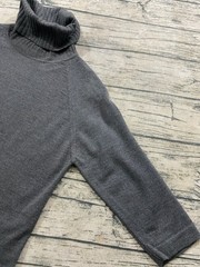 Bonwit Teller Vtg 40s 50s Wool Turtleneck Knit Pullover 3/4 Sleeve Sweater Italy