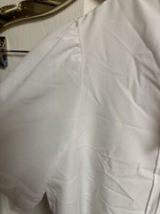 Vintage Judy Bond White Button-Up Blouse with Trim Collar Bow Xl 16 Tuxedo