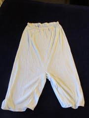 Vtg Lollipop White Cotton Mid-Length Pantie Long Leg Anti-Chafing Large