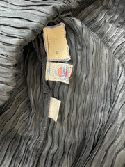 Vintage 80s Nuit Pleated Black Long Sleeve Cocktail dress 6 MADE IN USA
