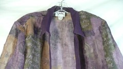 GIULIA v Women’s Over TOP/JACKET Size 16 Vintage purple sheer