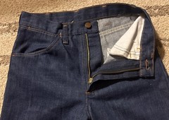 Vtg 1970’s Women’s Wrangler 938 High Waist Bootcut Jeans Talon Zip Sz 26×35 USA