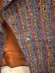 VTG 1980s Blazer Tweed With Vertical Stripe Dark Acedemia CottageCore NormCore