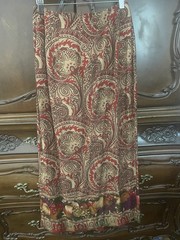Susan Bristol Vintage Skirt Size 8 Paisley Fruit Print Rayon Made In USA