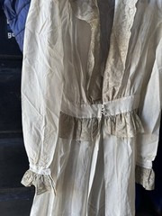 Late1930s Silk Bridal Nightgown. – Lace – Embroidery – Vintage Wedding Dress