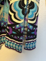 Mr. Dino Vintage 60’s MOD Psychedelic Mock Neck Tunic Mini Dress sz.S/M Signed