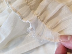 Vintage Gunne Sax White Lace Summer Dress Size 9 Empire Waist Boho 70s 80s