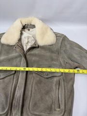 1970s Whipp Suede Bomber Jacket Shearling Fur Women’s Small Vintage Western