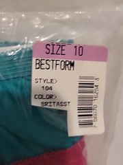 NOS Vtg 3 Pack Best Form Silver Saver Color 100% Cotton Brief Panties Sz 10 46″