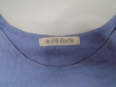 Vintage 90s Blue Fish Organic Flowy Dress Lagenlook Abstract Handpainted Size 1