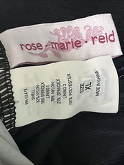 Swimsuit VTG 70s Rose Marie Reid Black With White Polka Dots One Piece Sz XL