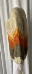 Vintage 60 Handmade In Italy by Petti Mohair Chevron Sweater S