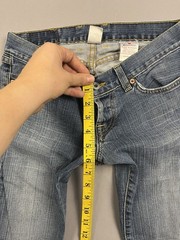 Vintage Lucky Brand Womens Blue Jeans Sz 2/26 Dungarees Made in USA Button Fly