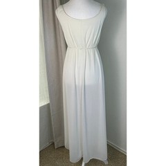Vanity Fair Nightgown Robe Set Womens 32 White Very Good Vintage Lace Peignoir