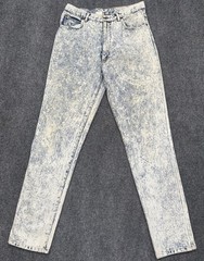 Vintage 80s Acid Wash Jeans High Rise Straight 30×33 Punk Skate Grunge
