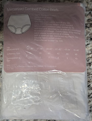 VTG JC Penney Underscore White Mercerized Combed Cotton Briefs Elastic Leg 6 USA