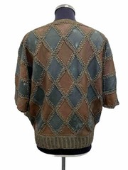 VINTAGE WOMEN WOMAN JERSEY BLOUSE SHIRT JHD7220