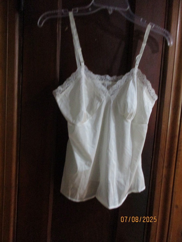 Vintage Ivory Deena Nylon Camisole Sz 36 Preowned