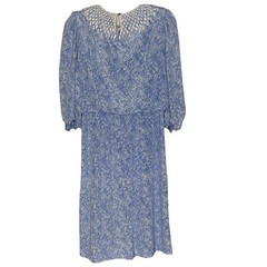 Vintage 70’s 80’s Lady Carol Petites of New York Sz 12 Dress Women’s Lace Collar