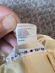 Natori Nightgown Tunic Top Medium M Vintage Pale Yellow Polyester Satin Chemise