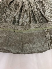 VNTG 1950s Strapless Brocade Party Dress Prom Homecoming Formal Cupcake Gown S