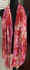 ALEX EVENINGS Vintage 90’s Silk Summer Evening Dress with Matching Silk Scarf 14