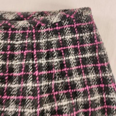 Ann Taylor Poly Wool Blend Skirt, Size 10 90s Pink Black White 28″ Waist