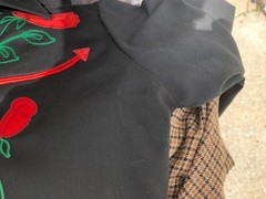 Panhandle Slim Vintage Western Trends Black Rose Rockabilly Cowgirl Shirt Size 6