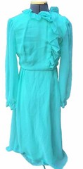 House of Bianchi 60s 70s Vintage Retro Maxi Party Prom Dress Gorgeous Size 10