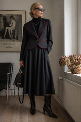 RESI HAMMERER Vintage Costume 36 38 40 Virgin Wool Designer Loden Couture 90s