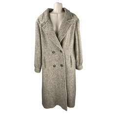 Woman Sz 13/14 Wool Coat Muti-Colored Graf Check by International Scene Poland