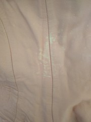 Vtg 80s Michael Hoban North Beach Leather Dress Pink Structured As Is Size M