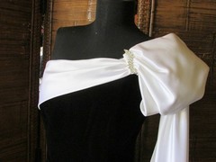 VTG Black Velvet Gown Pageant Prom One Shoulder Long White Sash Ultra Elegance