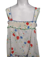 Vtg Gilligan O’Malley Floral Smocked Nightgown Robe Set Size S Cottage Prairie