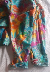 Vtg Marcia Floral Bomber Jacket OVERSHIRT M/L Cotton