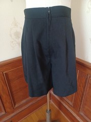 Vintage 1980s/1990s Willow Ridge Black High Waist Sailor Style Pinup Culottes