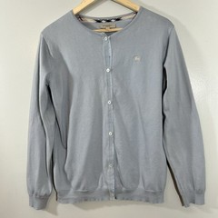 Vintage Burberry London EKD Embroidered Logo Size Large Light Blue 100% Cotton
