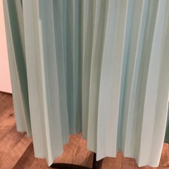 Vintage 1970’s Green Dress With Removable Vest And Accordion Pleat Skirt