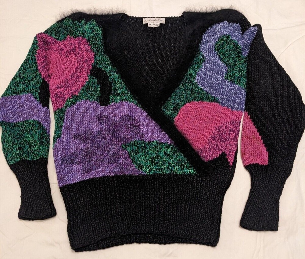Vintage Autonella Preve NEW YORK Sweater Size M Dry Clean Only