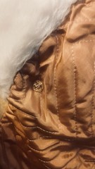 Vintage Heeksuede Double Breasted Faux Suede&Fur Women’s BeigeCoat Sz M, Holland