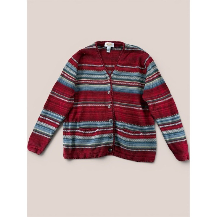 Talbots Women’s Vintage Cardigan Sweater Size S Cotton Button Front Pockets