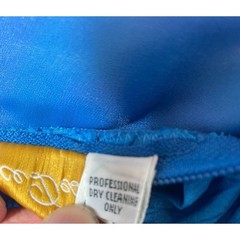 Vintage Alyce Designs Prom Dress Womens XS Blue Puff Sleeve Cocktail Retro Glam