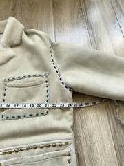 Unique Jean Charles de Castelbajac Tricot Sheepskin Coat Jacket Shearling
