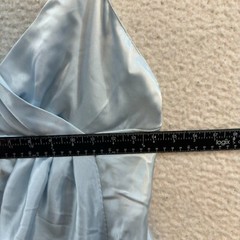 90s Y2K Vintage Slip Dress Medium Powder Blue Satin Coquette Fairy Grunge
