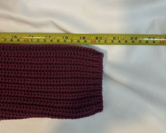 Nordstrom Point of View Maroon Cotton Chunky Knit VNeck Cardigan Vintage XS